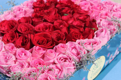 Box Arrangements Big Box of Floral Heart Box