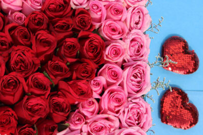 Box Arrangements Big Box of Floral Heart Box