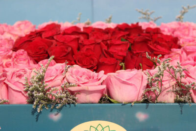Box Arrangements Big Box of Floral Heart Box