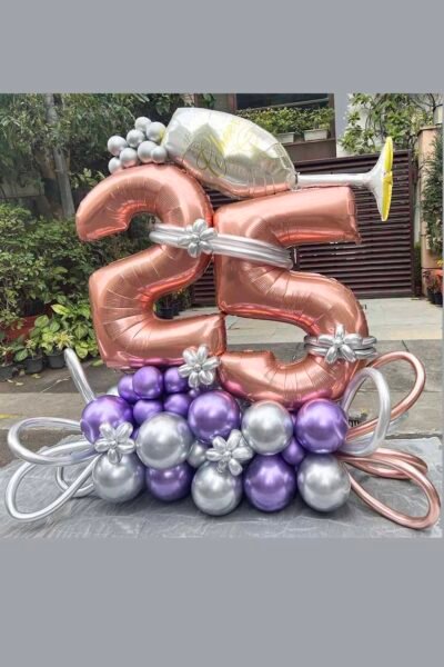 Balloon Arrangements 25th Milestone