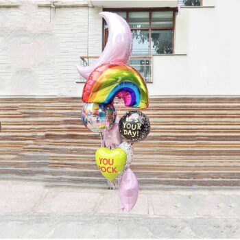 Balloon Bunches Rainbow Day