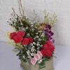 Box Flower Arrangement of Revival Roses & Carnation