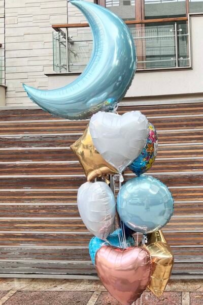 Balloon Bunches Love U Till the Moon