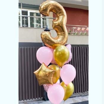 Balloon Bunches 3rd Birthday