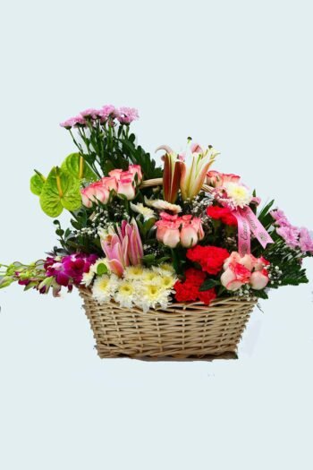 Basket Arrangements Basket of Mix Flowers