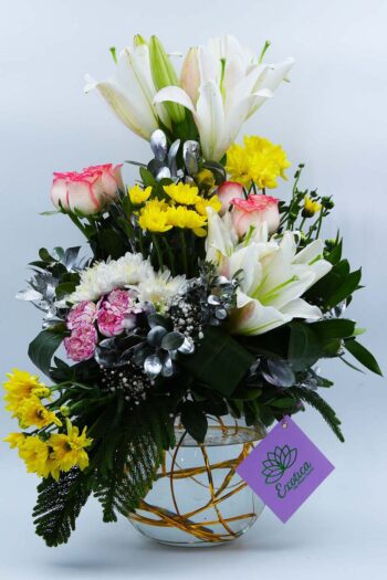 Glass Vase Arrangements Fresh Blooms in a Fishbowl