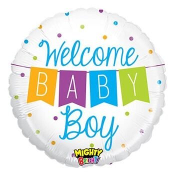New Born Mighty Baby Boy Banner