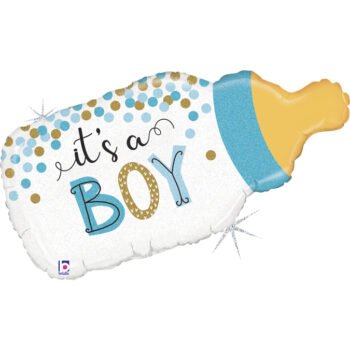 New Born Confetti Baby Bottle Boy