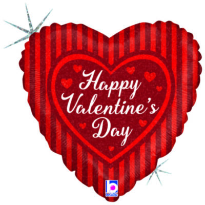 Love Valentine’s Day Stripes Holographic