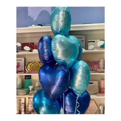 Balloon Bunches Blue Heart Shape Balloons & latex Balloons