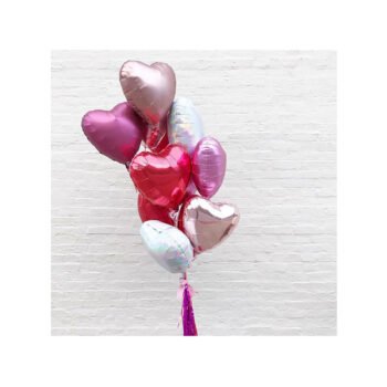 Balloon Bunches 10 Heart Shape Balloons