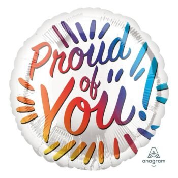 Message Proud Of You Rainbow Letters