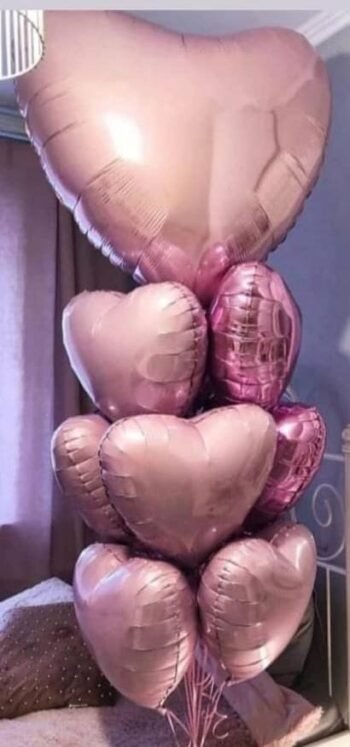 Balloon Arrangements Balloon Bunch Of Big Heart With Small Hearts