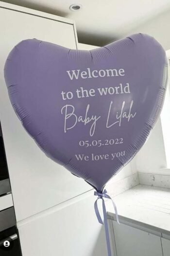 Balloon Arrangements Balloon Bunch Of Big Matte Lilac Heart