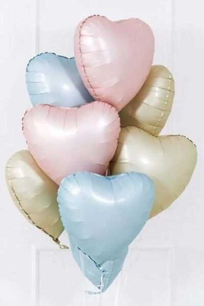 Balloon Arrangements Ballloon Bunch Of Multy Color Shiny Heart