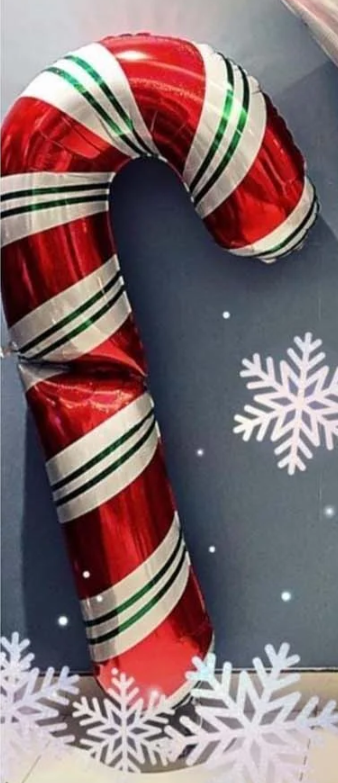 Balloons Premium Christmas Candy Cane Foil Balloon – Festive Holiday Decor